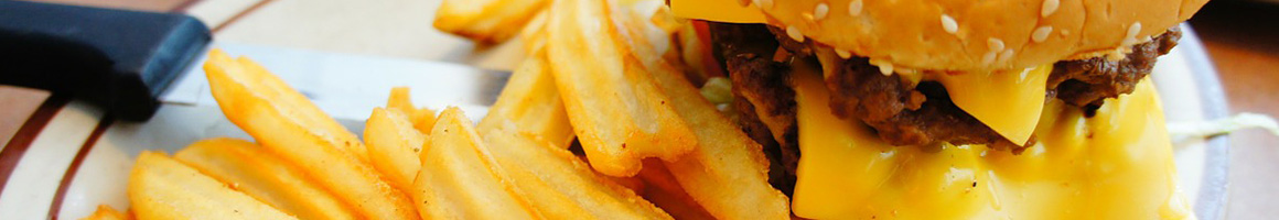 Eating Burger at George's Best restaurant in Anaheim, CA.